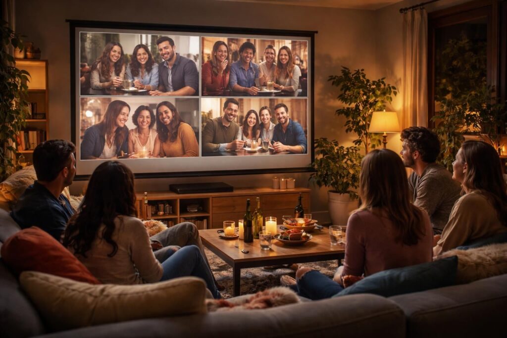 participez à une soirée speed-dating originale entre amis, animée sur grand écran de projection pour des rencontres rapides et conviviales.